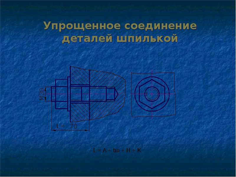 Соединительная деталь. Упрощенное соединение деталей шпилькой. Соединение плоских деталей. Соединение деталей с помощью оси. Безболтовое соединение деталей.