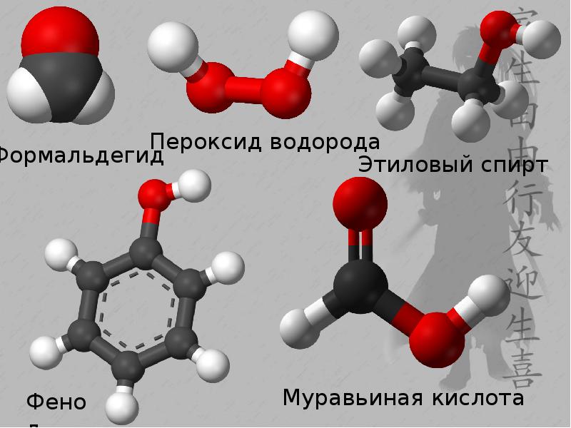 Молекула муравьиной кислоты рисунок