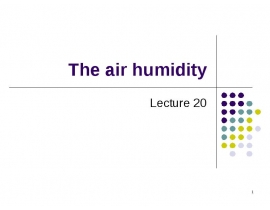 The air humidity