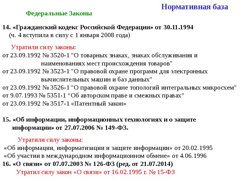 Нормативная сфера. База ФЗ. ФЗ утрата силы. Нормативная база ПК. Нормативная база Китая.