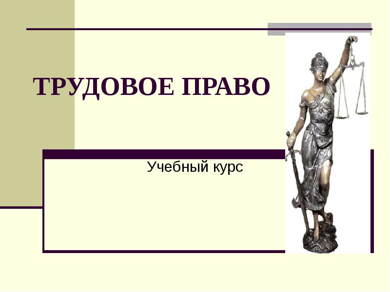 Шаблон для презентации по трудовому праву