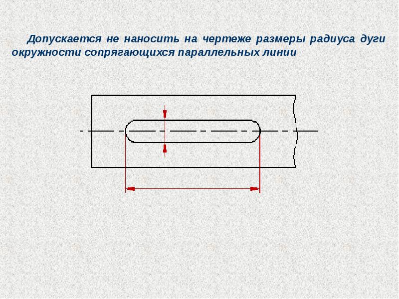 Радиус дуги на чертеже. Нанести Размеры. Соединение параллельных линий окружность нанесение размеров.