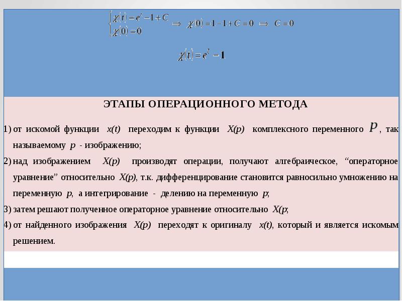 Операционное исчисление найти изображение онлайн