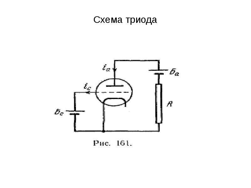 Вакуумный триод на схеме