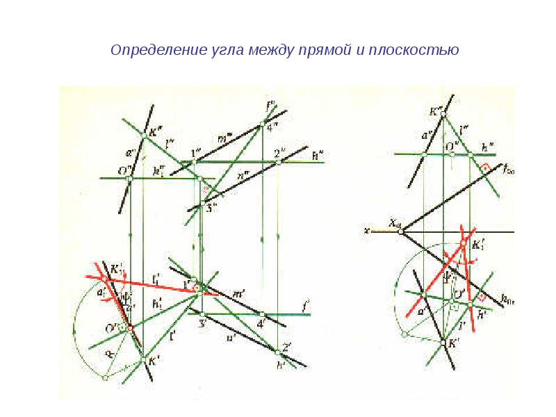 Угол прямой с плоскостью. Угол между плоскостями Начертательная геометрия. Как определить угол между прямой и плоскостью Начертательная. Угол между прямой и плоскостью начерталка. Угол между прямой и плоскостью Начертательная геометрия.