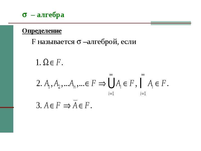 Алгебра определение