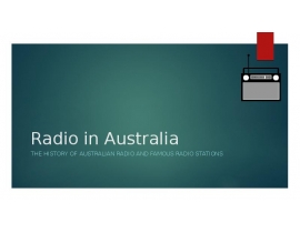 Radio in Australia