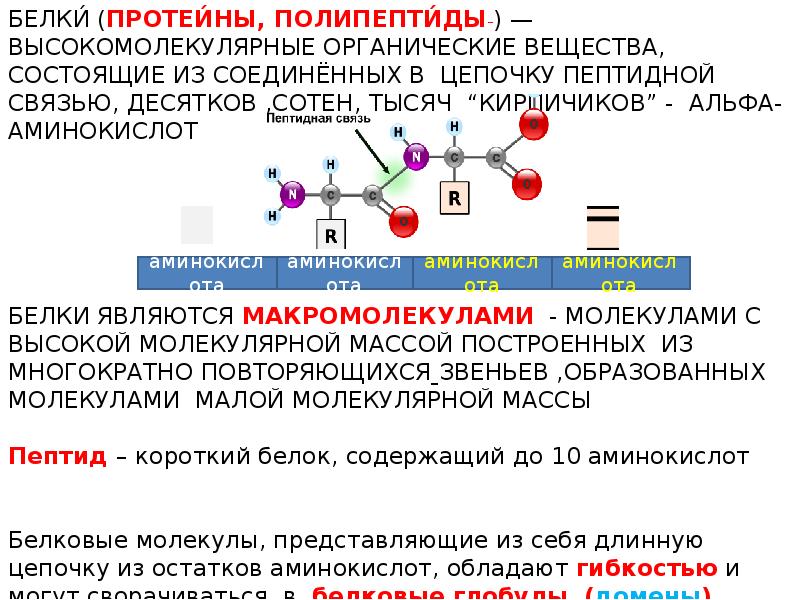 Связи аминокислот