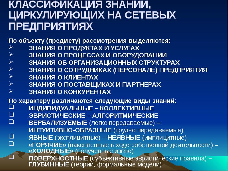 Система информация знания