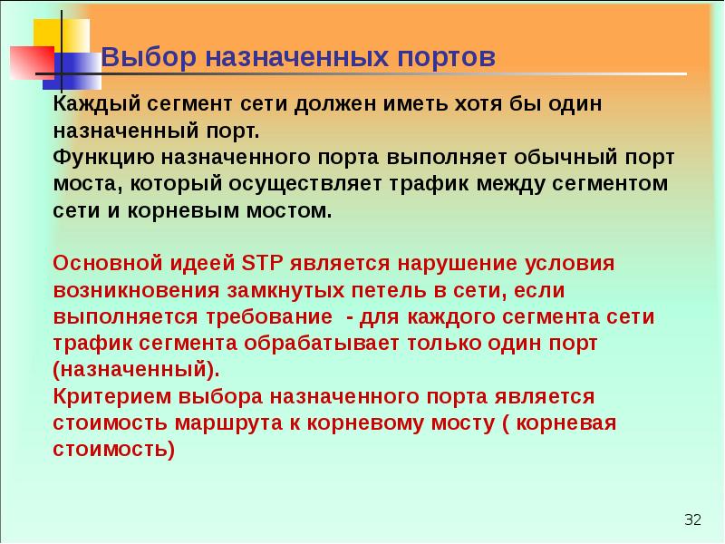 Надежность функционирования сети. Функции порта. Функции назначает выборы.