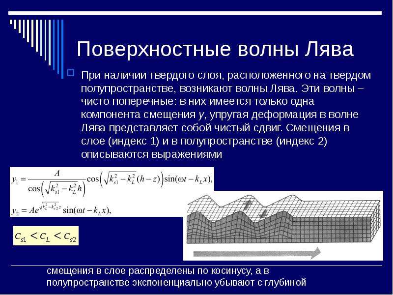 Скорость поверхностной волны