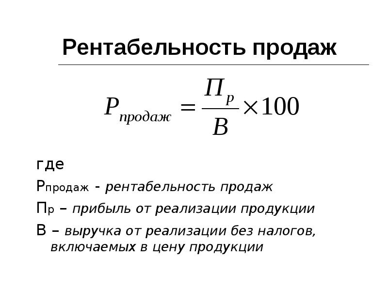 Рентабельность продаж картинка