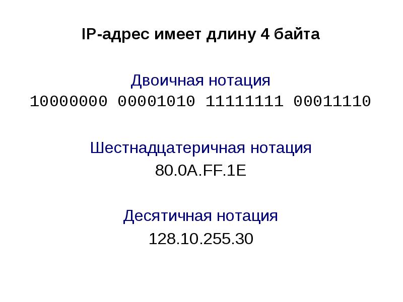 Адресация в сетях tcp ip презентация