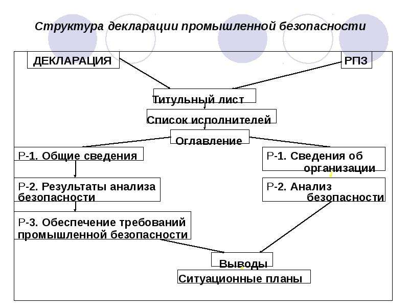 Декларация промышленной безопасности разрабатывается пересматривается в составе проекта