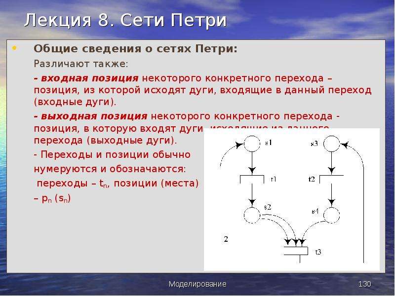 Проекта является событие не имеющее выходящих дуг