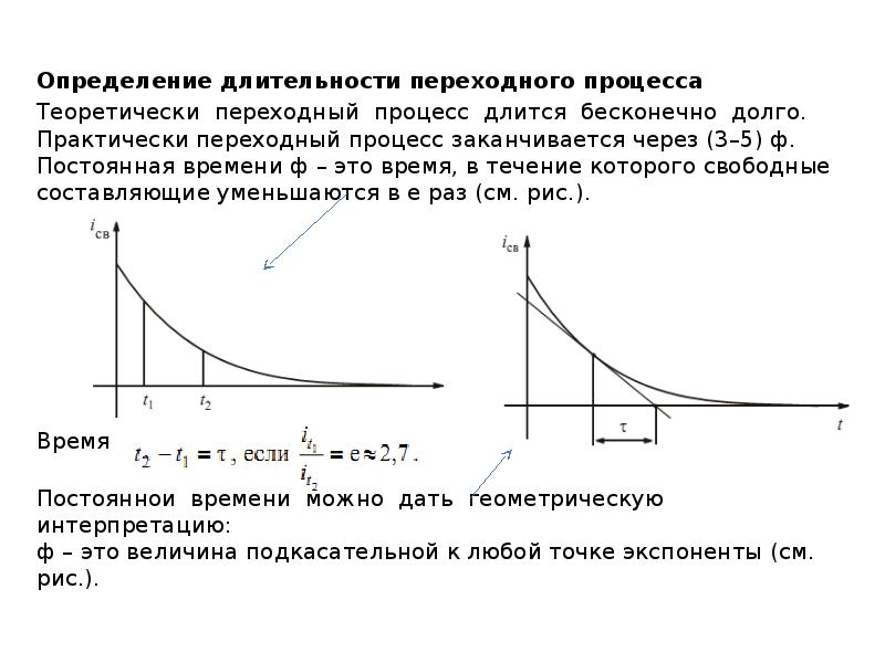 Определить постоянную времени для схемы в мс