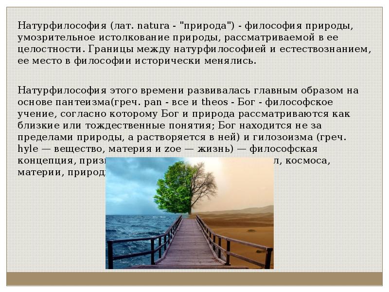 Натурфилософия и Диалектика Возрождения. Натурфилософия пантеизм. Природа и Бог в натурфилософии. Философское учение где Бог - природа.