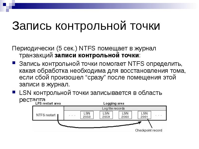 Контрольные точки восстановления