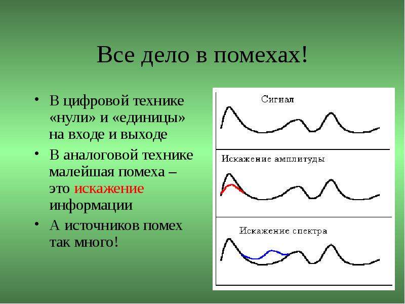 Аналоговые и цифровые технологии. Аналоговый и цифровой сигналы презентация. Цифровой сигнал презентация. Помеха и цифровой сигнал.