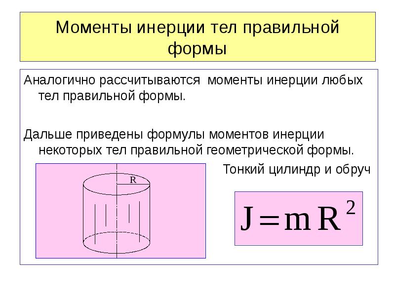 Минимальным моментом инерции j обладает тело изображенное на рисунке массы всех тел равны