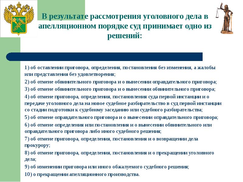 Производство в арбитражном суде апелляционной инстанции презентация