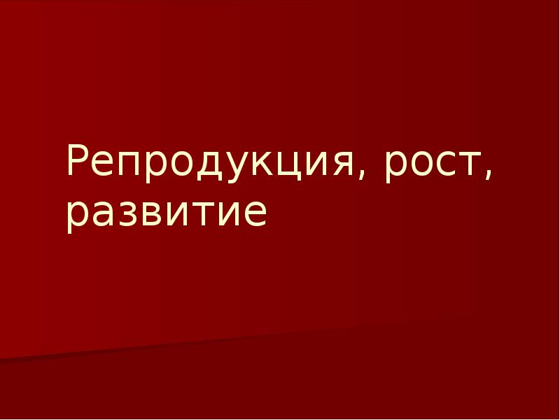 Репродукция презентация