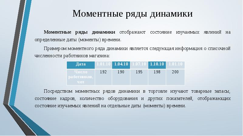 Моментная динамика