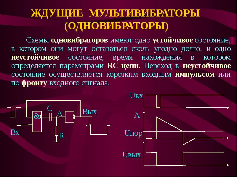 Презентация на тему мультивибратор