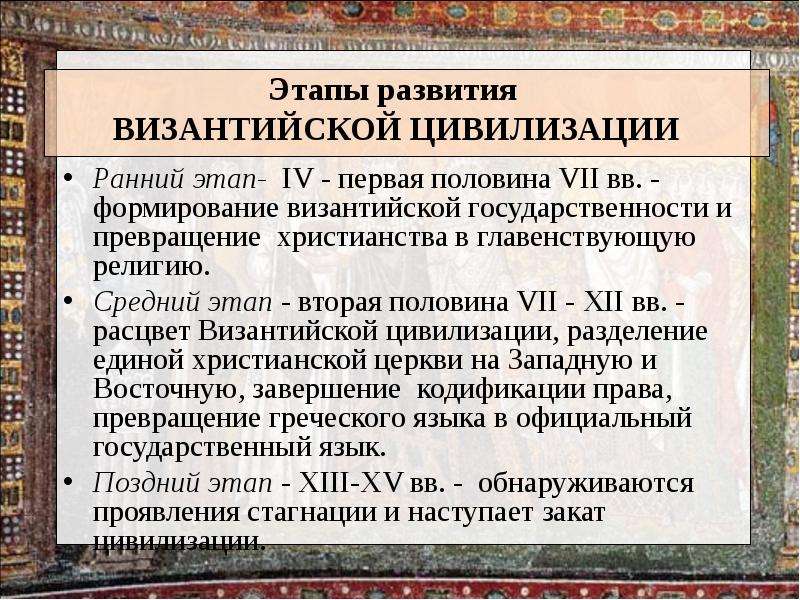 Христианство в византии презентация