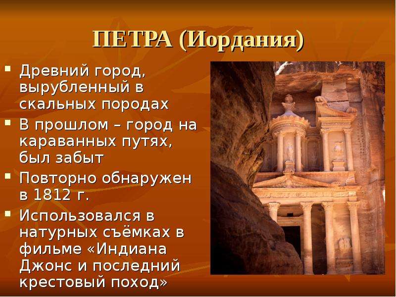 Иордания город петра карта