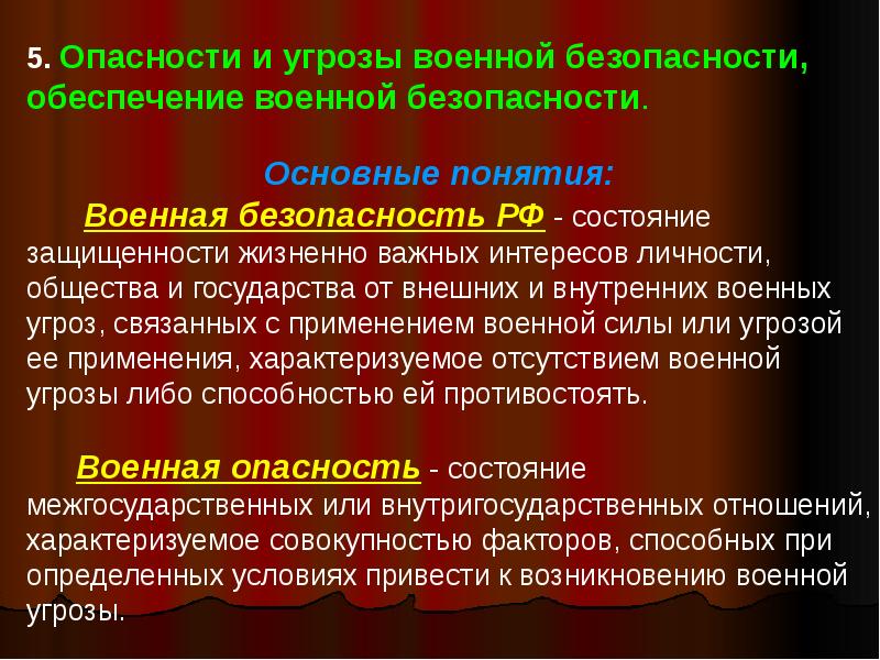 Угрозы применения военной силы