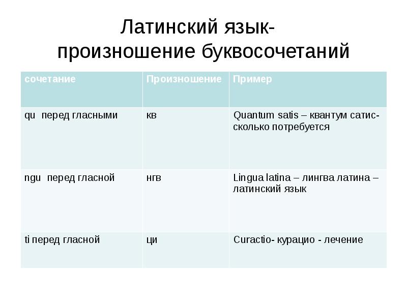 Презентация по латинскому языку для медиков