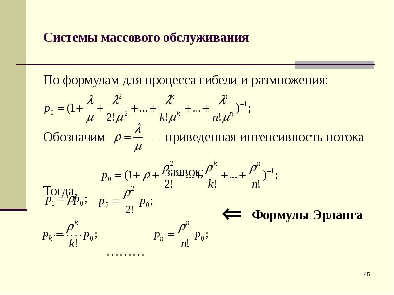 Время обслуживания смо. Смо формулы. Системы массового обслуживания формулы. Интенсивность нагрузки формула.