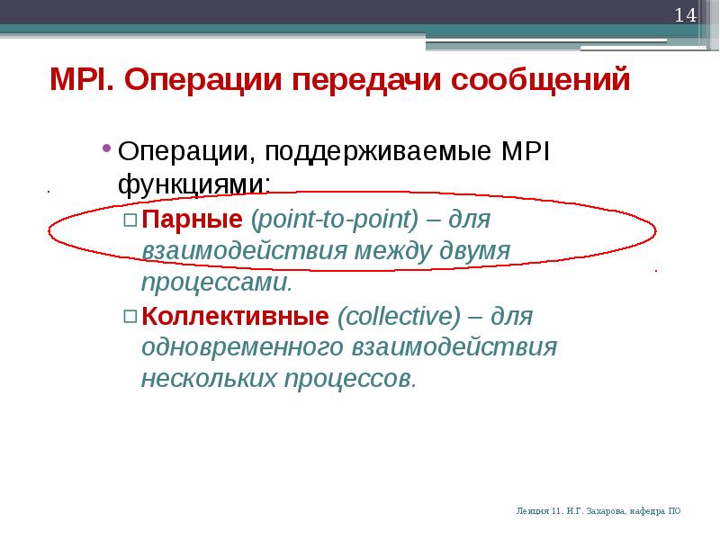 Операция передача. Коллективные операции MPI. Операция редукции MPI. Типы операций MPI для функций редукции данных. Операция передачи сообщения.