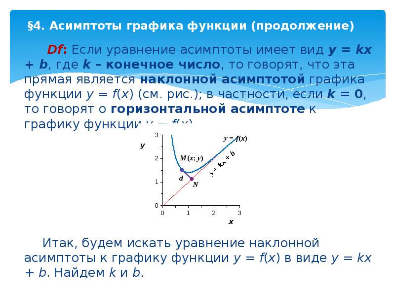 Построить график функции используя общую схему исследования функции