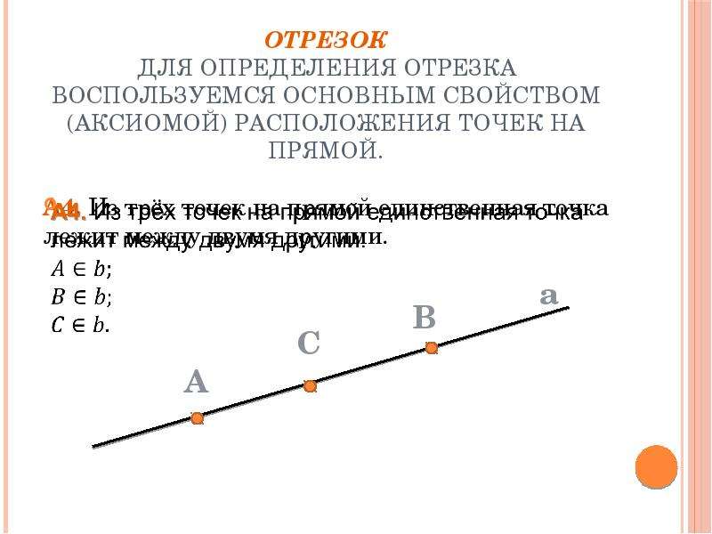 Отрезок определение