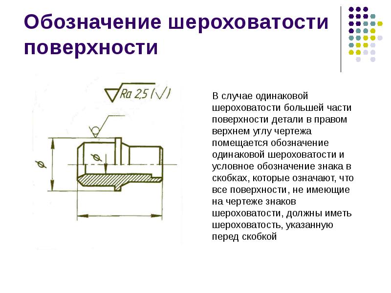 План обработки поверхности детали