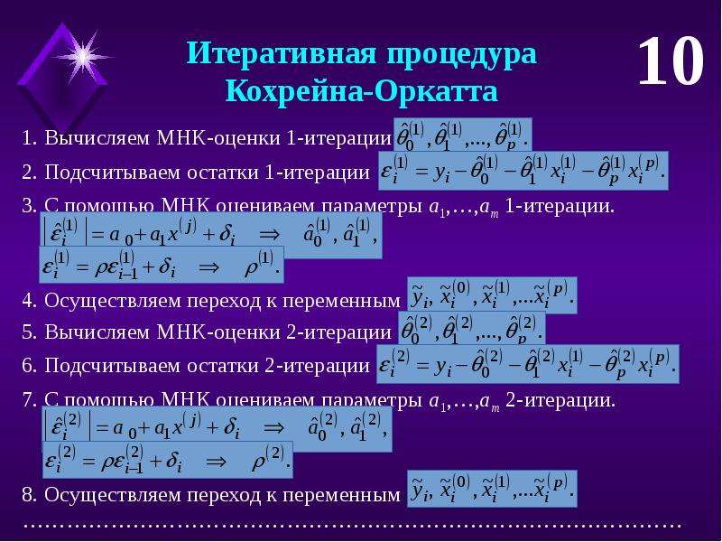 Обобщенный метод наименьших квадратов презентация