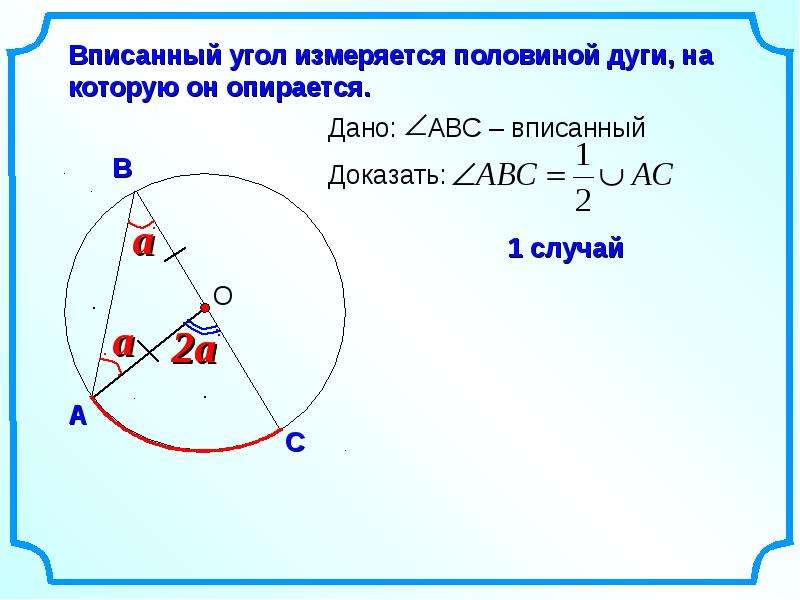 Вписанный угол abc равен 32. Центральные и вписанные углы 8 класс. Центральные и вписанные углы презентация. Величина центрального угла. Центральный угол равен дуге на которую он опирается.