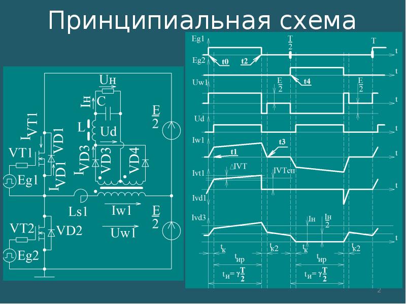 Двухтактный преобразователь схема