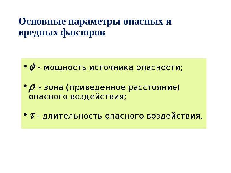 Моделирование условия. Моделирование опасных ситуаций. Источники возникновения опасных факторов. Параметры опасного влияния.