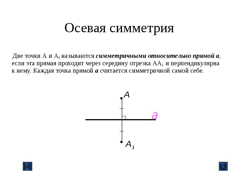 Симметричными называются