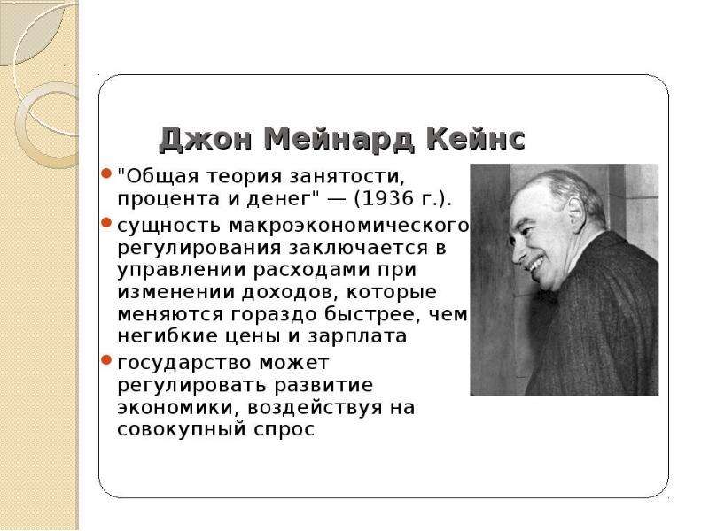 Модель homo economicus Дж. М. Кейнса, слайд 4