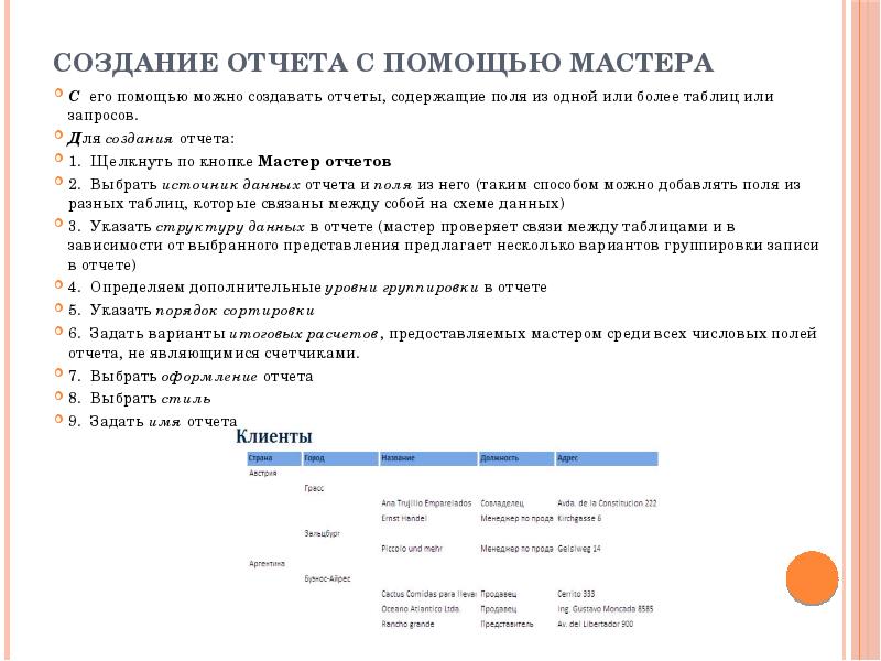 Отчет по созданию сайта презентация