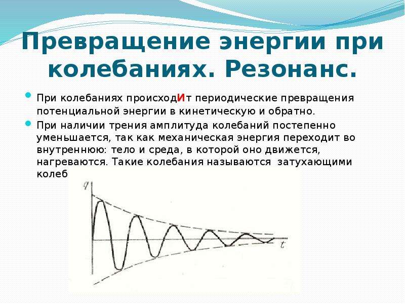 Механические колебания и волны 9 класс презентация