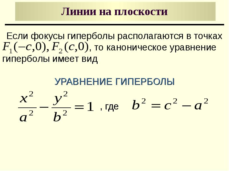 Каноническое уравнение мнимой гиперболы. Каноническое уравнение гиперболы. Уравнение гиперболы в каноническом виде. Каноническое уравнение плоскости. Каноническое уравнение гиперболы фокусы.