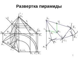 Развертка пирамиды