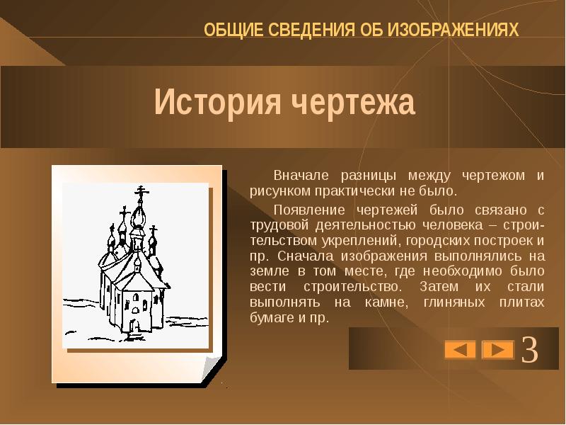 История возникновения чертежей