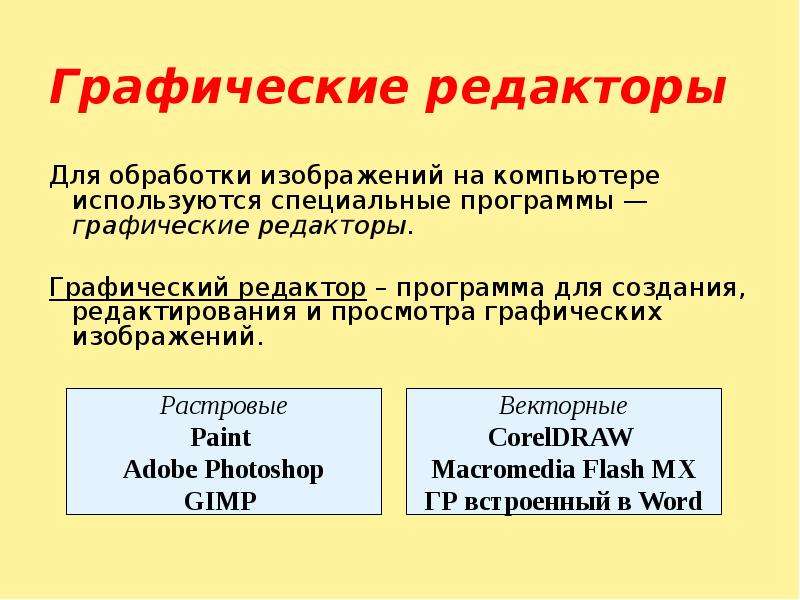 Для создания графических изображений главным образом применяются. Что может символизировать растр в графическом изображении.