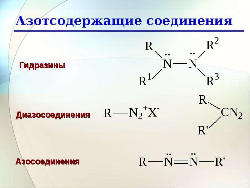 Азотсодержащие соединения тест. Диазосоединения реакции. Синтез азотсодержащих соединений. Азотсодержащие органические соединения. Азотсодержащие функциональные группы.